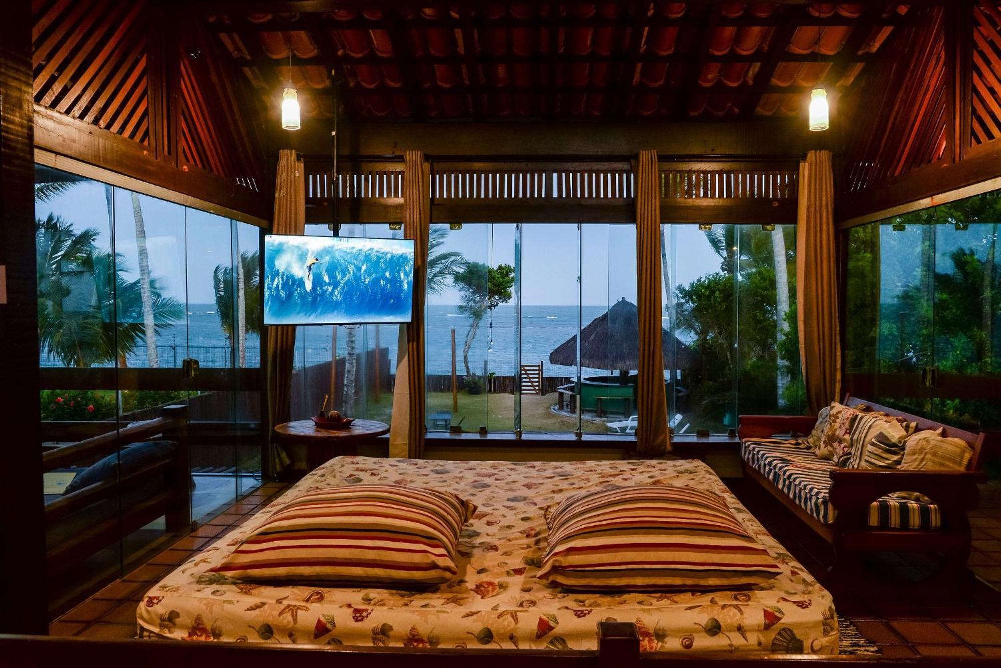 Casa De Frente Para A Praia - Arraial D' Ajuda ポルトセグロ エクステリア 写真