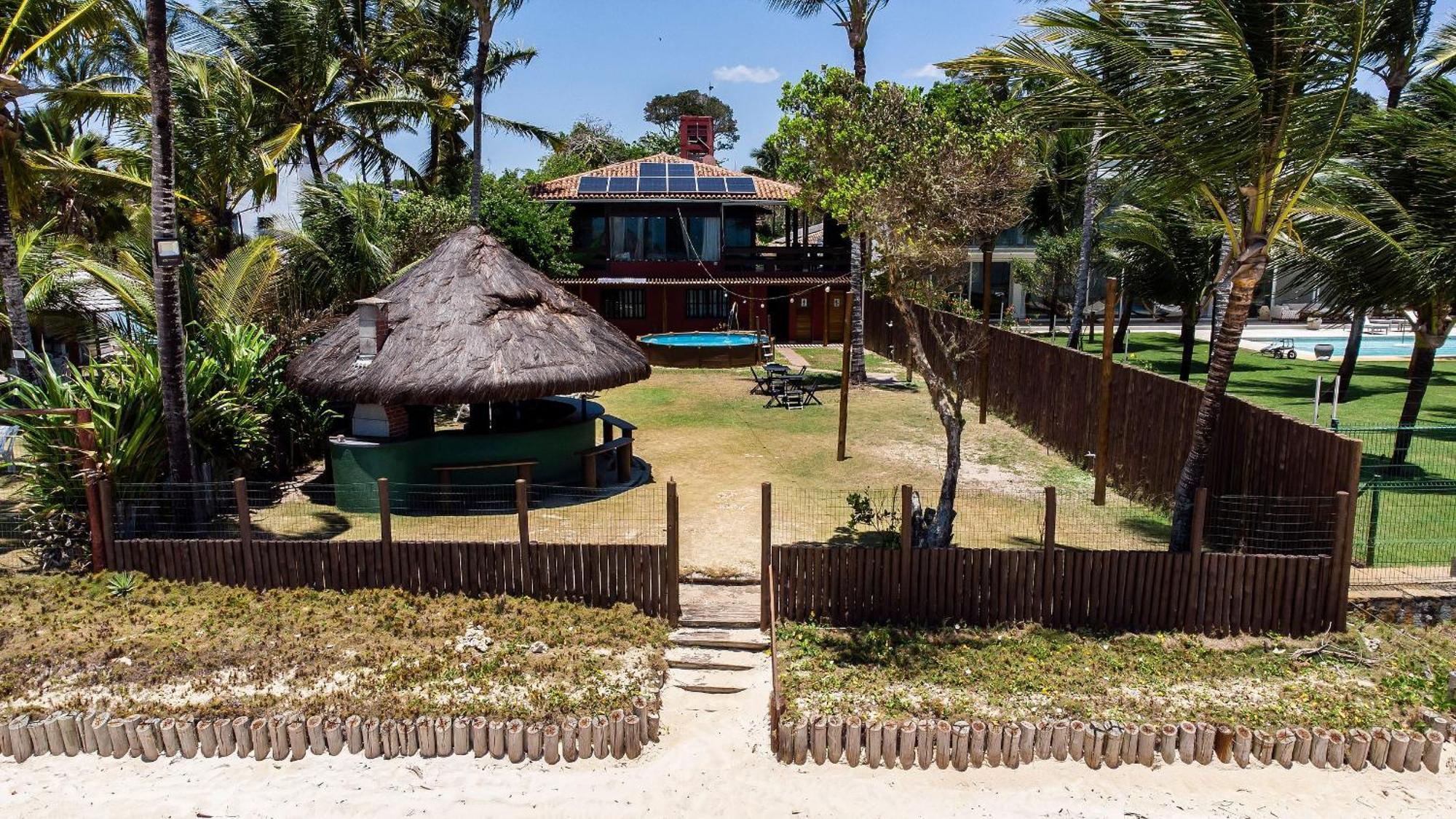 Casa De Frente Para A Praia - Arraial D' Ajuda ポルトセグロ エクステリア 写真
